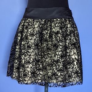 Charlotte Russe Metallic Mini Skirt